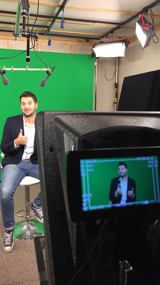 Make a professional looking and sounding video in the the soundproof studio Manchester Make a professional looking and sounding video in the the soundproof studio Manchester image