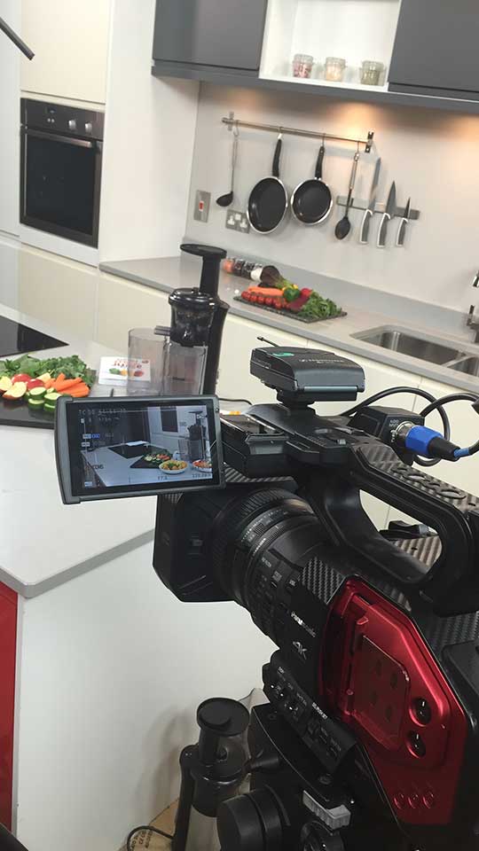 food product filming image
