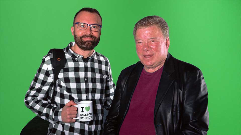 Shatner on the green screen image