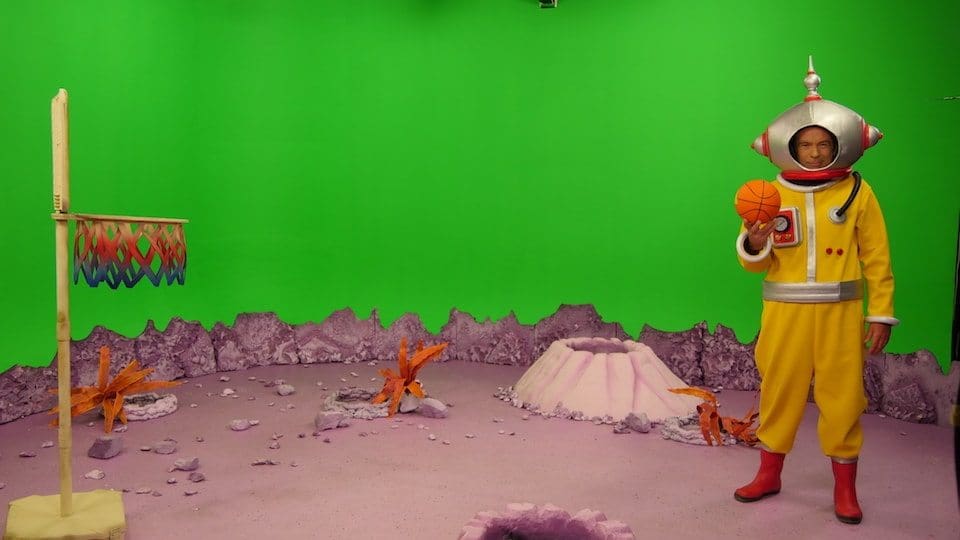 Greenscreen in the Manchester-studio image