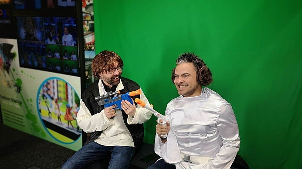 msn19 Galleon Studios stand with green screen msn19 Galleon Studios stand with green screen image