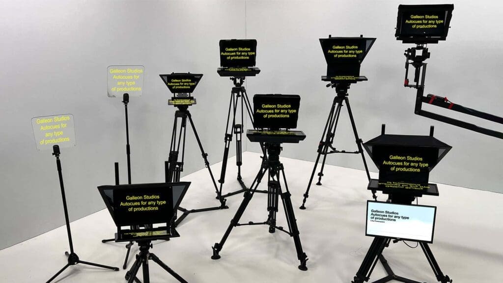 Teleprompter Hire 6 Teleprompter equipment in Manchester studio