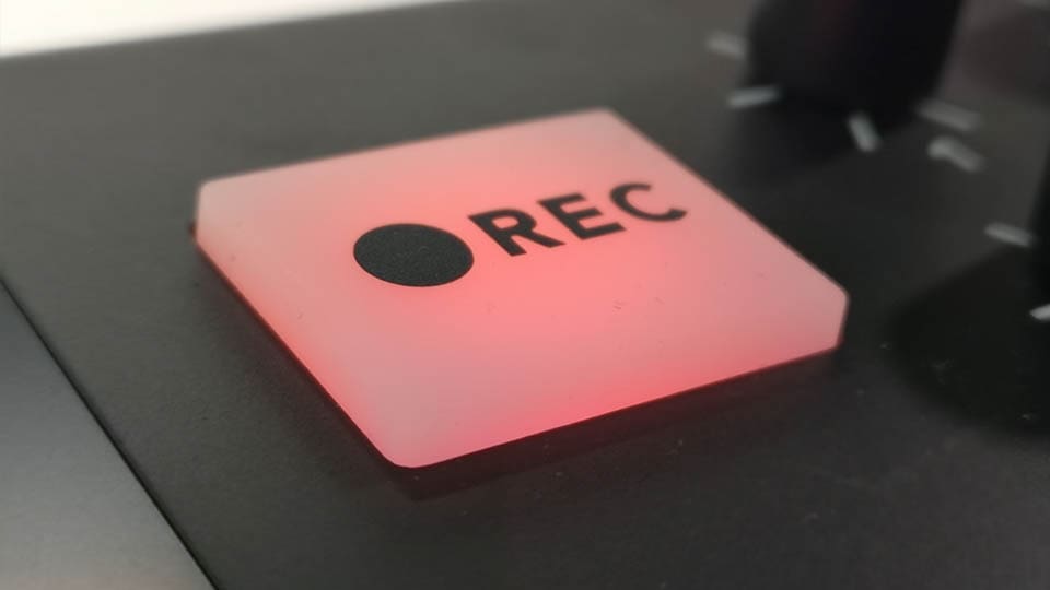 record button on Rodecaster Pro record button on Rodecaster Pro image