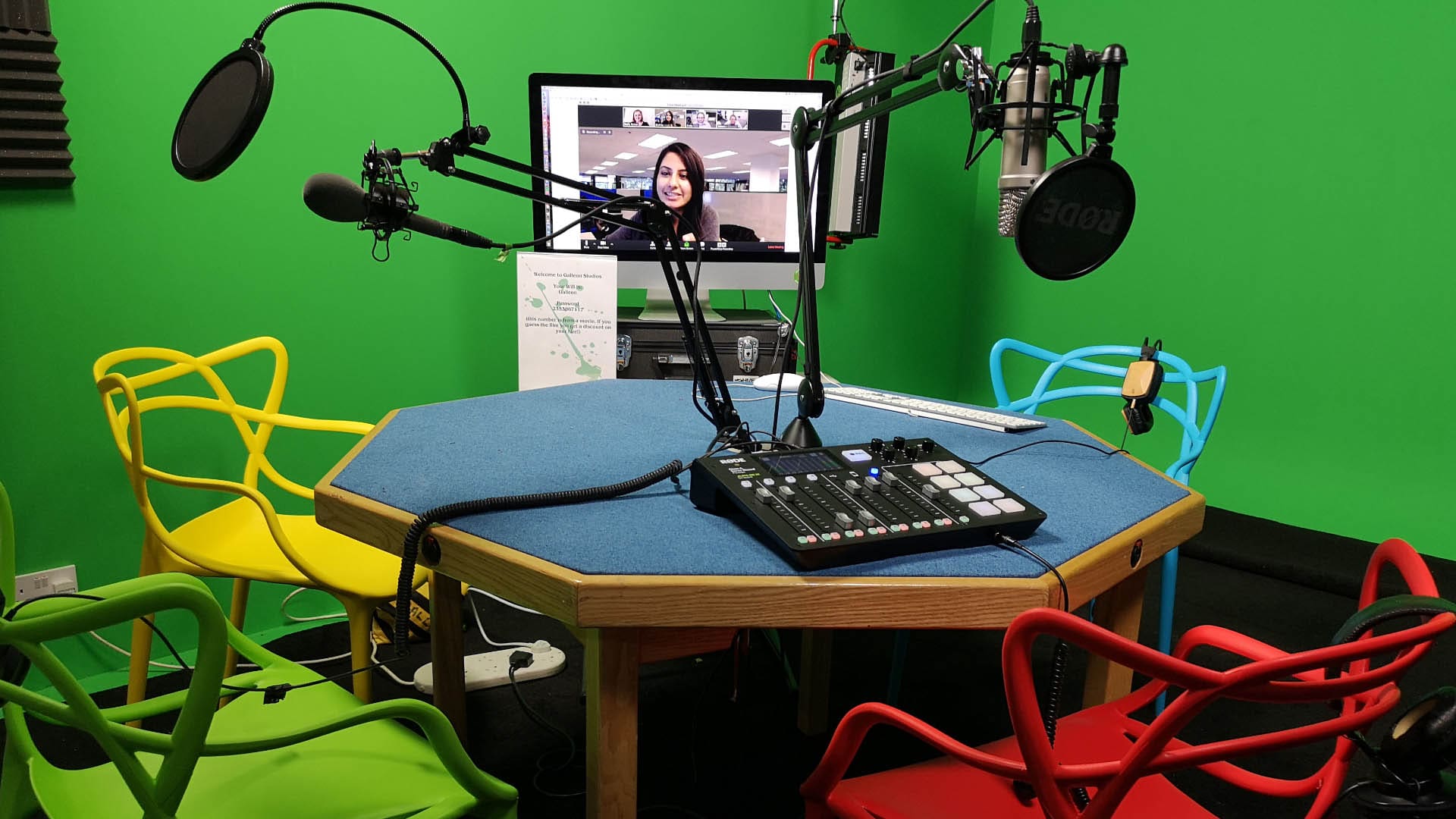 live podcast studio image