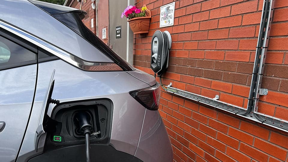 ev chargers at galleon studios manchester imaghe