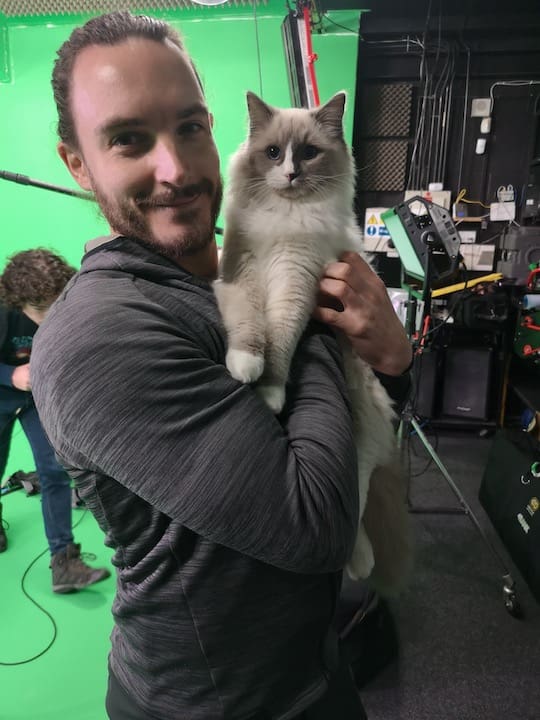 Pet Friendly Studios Manchester 5 Cat filming at Galleon Studios
