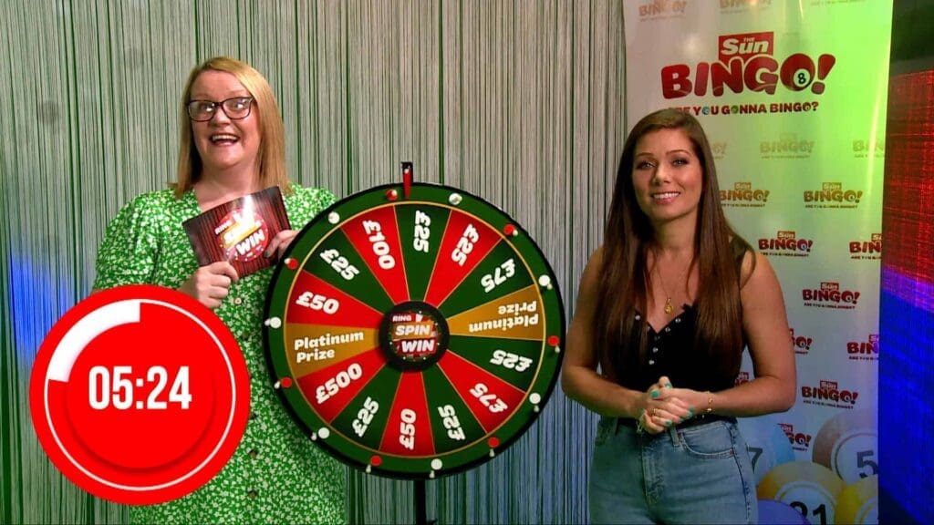 Award-Winning Studios in Manchester: Galleon Studios 12 Spin wheel in live game show event