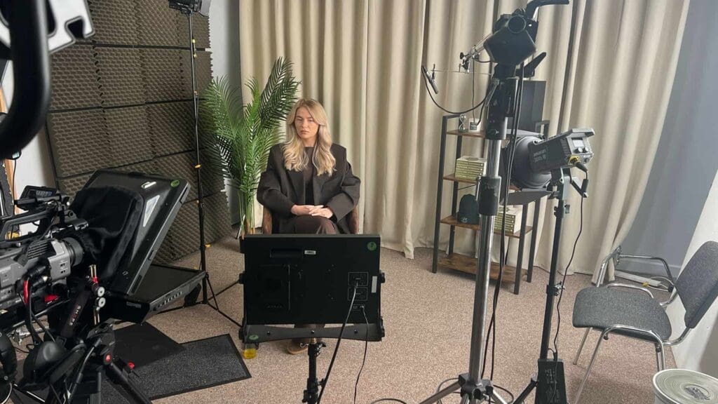 Behind the scenes of a professional microdrama scene