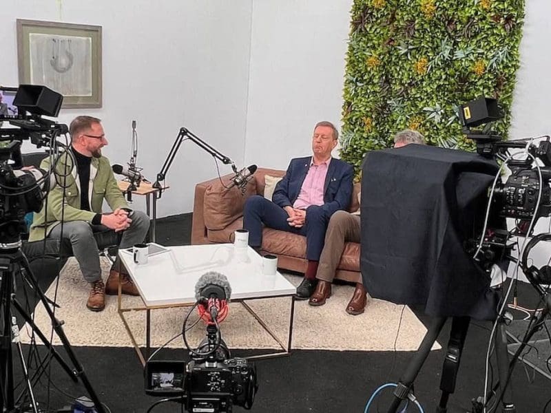 Filmed Podcast in the Infinity cove studio