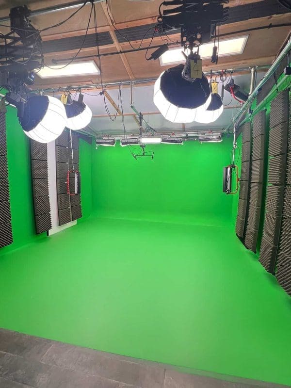 Professional video production green screen studio